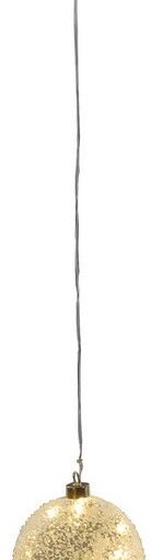 Γυάλινη Χριστουγεννιάτικη Μπάλα Με Φώς Μπαταρίας 12cm