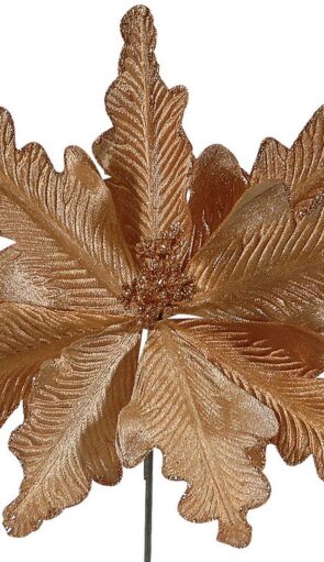 Χάλκινο Χριστουγεννιάτικο Διακοσμητικό Λουλούδι 25cm