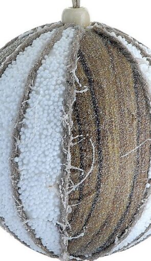 Καφέ Πλαστική Χριστουγεννιάτικη Μπάλα 10cm