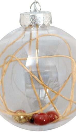 Πλαστική Χριστουγεννιάτικη Μπάλα 8cm