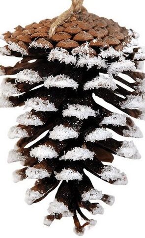 Κρεμαστό Χριστουγεννιάτικο Κουκουνάρι 8 x 11cm