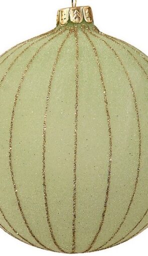 Πράσινη Γυάλινη Χριστουγεννιάτικη Μπάλα 8cm