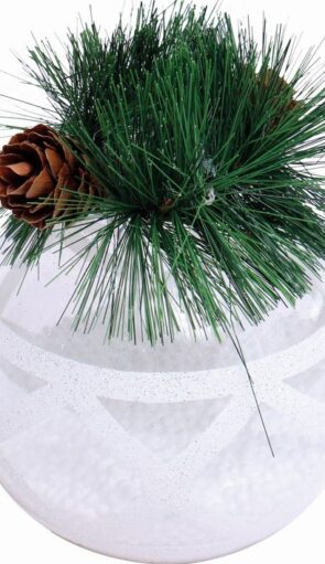 Διάφανη Πλαστική Χριστουγεννιάτικη Μπάλα 8cm