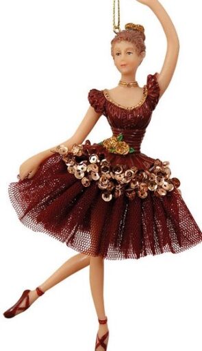 Κεραμικό Κρεμαστό Χριστουγεννιάτικο Στολίδι Μπαλαρίνα 10 x 6 x 17cm