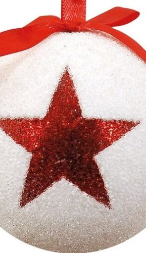 Πλαστική Χριστουγεννιάτικη Μπάλα 10cm