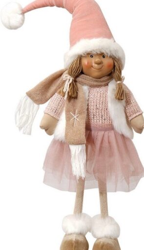 Λούτρινο Χριστουγεννιάτικο Διακοσμητικό 15 x 13 x 60(h)cm