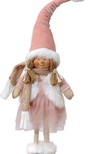 Λούτρινο Χριστουγεννιάτικο Διακοσμητικό 13 x 9 x 52(h)cm