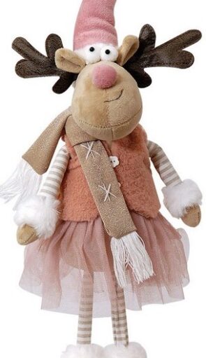 Λούτρινο Χριστουγεννιάτικο Διακοσμητικό 18 x 12 x 50(h)cm