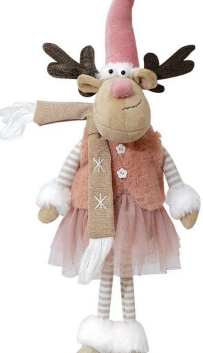 Λούτρινο Χριστουγεννιάτικο Διακοσμητικό 14 x 10 x 40(h)cm