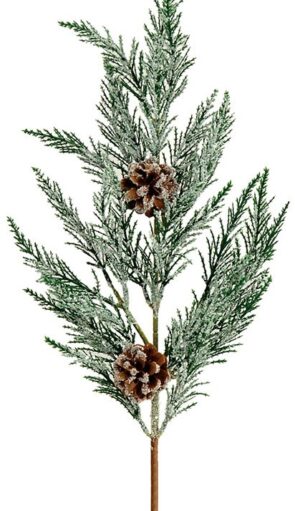 Πράσινο Χριστουγεννιάτικο Διακοσμητικό Κλαδί 65cm