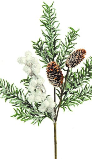 Χιονισμένο Χριστουγεννιάτικο Κλαδί 60cm