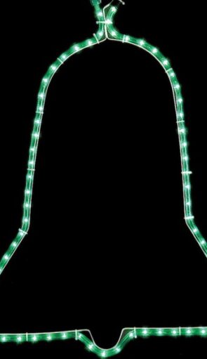 Φωτιζόμενο Σχέδιο Πράσινη Σταθερή Καμπάνα,68(Η) x 55cm