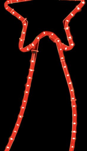 Φωτιζόμενο Σχέδιο Κόκκινος Κομήτης Με 8 Προγράμματα ,68(Η) x 27cm