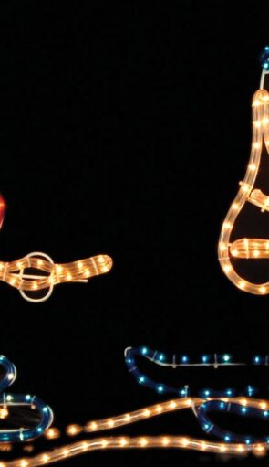 Φωτιζόμενο Σχέδιο Άγιος Σκιέρ Με Φωτοσωλήνα Και Πρόγραμμα ,170(Η) x 60cm