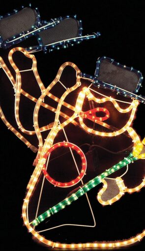 Φωτιζόμενο Σχέδιο Χιονάνθρωπος Με Φωτοσωλήνα Και Πρόγραμμα ,90(H) x 80cm