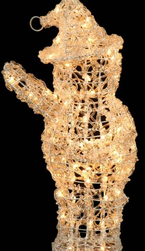 Φωτιζόμενος Ακρυλικός Άγιος Βασίλης, Με Θερμό Φωτισμό