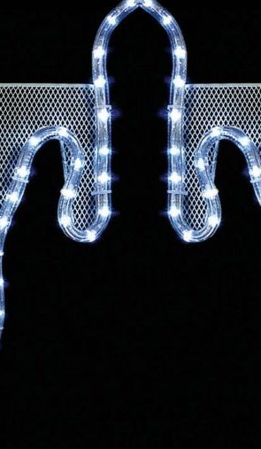 Led Ασύμμετρη Κουρτίνα Με Φωτοσωλήνα Και Πρόγραμμα,320 x 35(H)cm