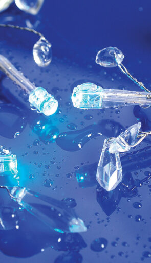 100 Led, Με Πρόγραμμα Και Μετασχηματιστή 24v, Διάφανο Καλώδιο -  Μπλέ Λαμπάκι Απόστασης 10 Μέτρων