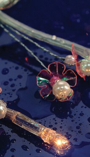 100Gs Λαμπάκια Με Ακρυλικά Σχέδια Και Πρόγραμμα,Διάφανο - Θερμό ,Απόστασης 10 Μέτρων