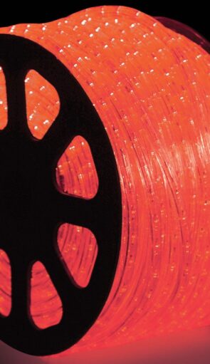 100 Mέτρα Led Φωτοσωλήνας Με Πορτοκαλί Φωτισμό ,Ø12mm-2w,IP44