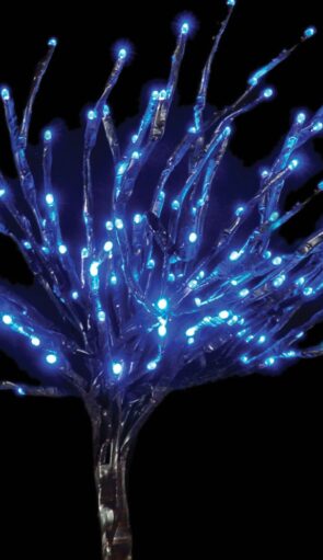 Led Φωτιζόμενο Κλαδί Με Μπλέ Φωτισμό, 60cm