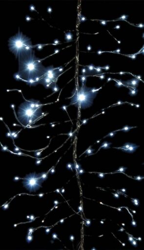 Φωτιζόμενη Γιρλάντα Με Επέκταση Και Λευκό Φωτισμό (Του Πάγου) 250 x 40cm
