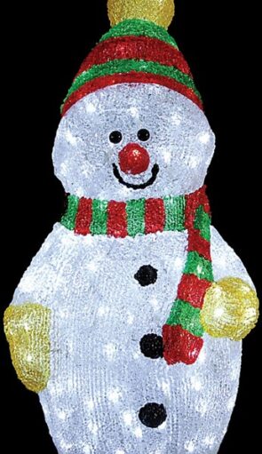 Led Φωτιζόμενος Ακρυλικός Χιονάνθρωπος,60(Η)cm