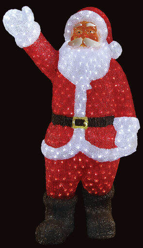 Led Φωτιζόμενος Ακρυλικός Άγιος Βασίλης 120(Η)cm