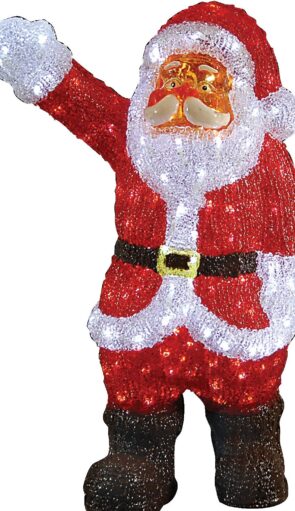 Led Φωτιζόμενος Ακρυλικός Άγιος Βασίλης 90(Η)cm