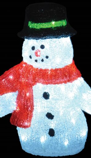 Led Φωτιζόμενος Ακρυλικός Χιονάνθρωπος,40(Η)cm
