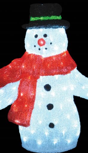 Led Φωτιζόμενος Ακρυλικός Χιονάνθρωπος,60(Η)cm