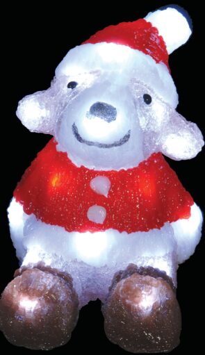 Led Φωτιζόμενο Ακρυλικό Σκυλάκι Μπαταρίας,20(Η)cm