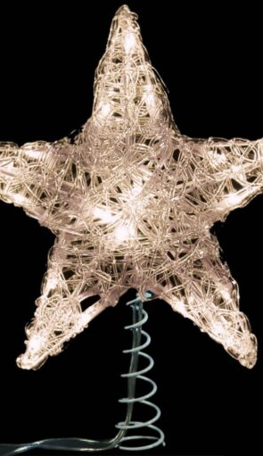 Led Φωτιζόμενη Κορυφή Δέντρου Με Θερμό Φωτισμό,25cm