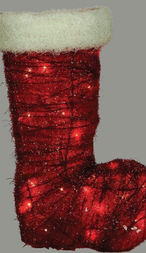 Φωτιζόμενη Χριστουγεννιάτικη Μπότα 30(Η)cm