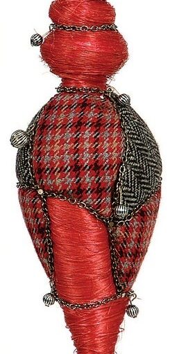 Πάνινη Χριστουγεννιάτικη Μπάλα 23cm