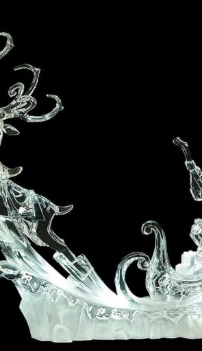 Ακρυλικό Επιτραπέζιο Διακοσμητικό Έλκυθρο Με Φώς Μπαταρίας,40(Η)cm