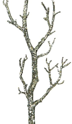 Χριστουγεννιάτικο Διακοσμητικό Ξερόκλαδο Με Γκλίτερ 75cm