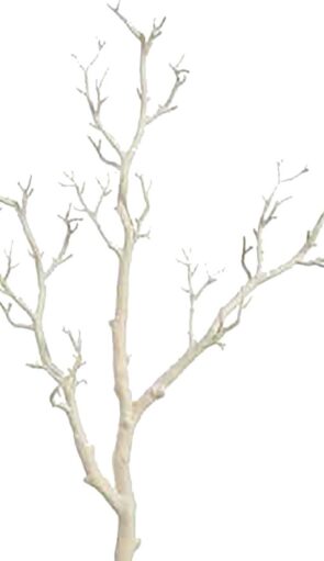 Λευκό Χριστουγεννιάτικο Διακοσμητικό Ξερόκλαδο 75cm