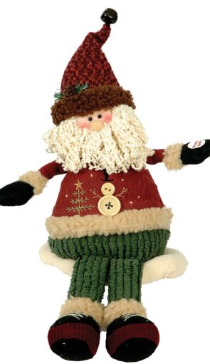 Λούτρινος Διακοσμητικός Άγιος Βασίλης Με Μουσική 25cm