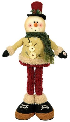 Λούτρινος Χιονάνθρωπος Με Μουσική 50cm