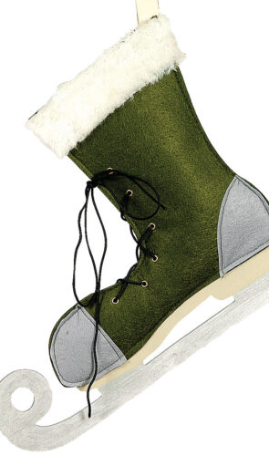 Πάνινη Χριστουγεννιάτικη Διακοσμητική Μπότα 20cm