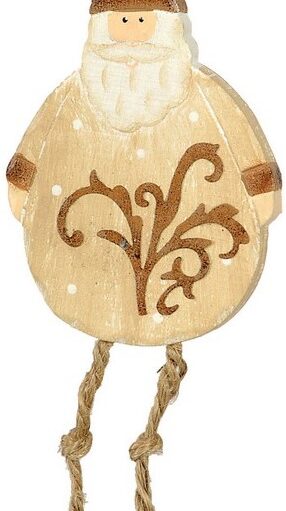 Ξύλινο Κρεμαστό Χριστουγεννιάτικο Στολίδι 13cm