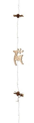 Ξύλινη Χριστουγεννιάτικη Γιρλάντα 110cm