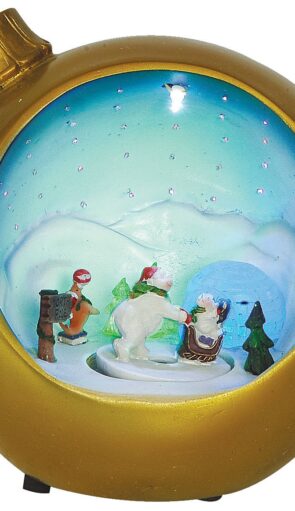 Φωτιζόμενο Διακοσμητικό Οπτικής Ίνας, Μπαταρίας Με Μουσική 26cm