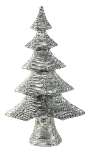Ασημένιο Χριστουγεννιάτικο Δέντρο Διακόσμησης 46 x 17 x 80(h)cm