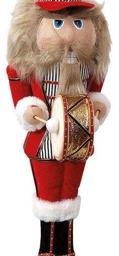 Πάνινος Χριστουγεννιάτικος Διακοσμητικός Καρυοθραύστης 15 x 20 x 61(h)cm