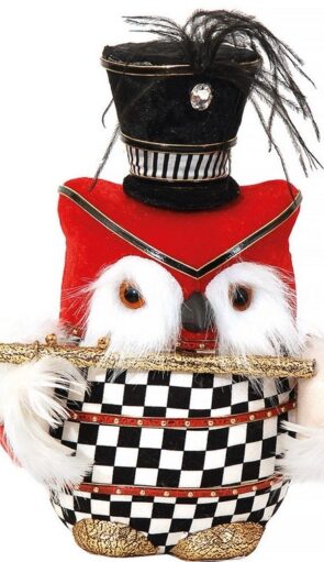 Χριστουγεννιάτικη Διακοσμητική Κουκουβάγια 18 x 18 x 25(h)cm