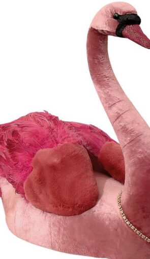 Χριστουγεννιάτικο Διακοσμητικό Φλαμίνγκο 52 x 27 x 53(h)cm