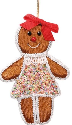 Κρεμαστό Ζαχαρωτό Χριστουγεννιάτικο Στολίδι 13 x 2 x 20(h)cm