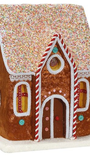 Ζαχαρωτό Επιδαπέδιο Χριστουγεννιάτικο Σπιτάκι 33 x 23 x 37(h)cm